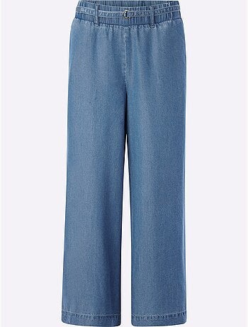 Pantalon Large Forme Courte Tendance - Taille Standard - Helline