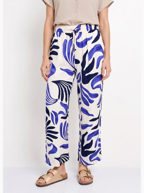 Pantalon large imprimé abstrait - AFIBEL - Kiabi Pantalon large imprimé abstrait - AFIBEL - Kiabi