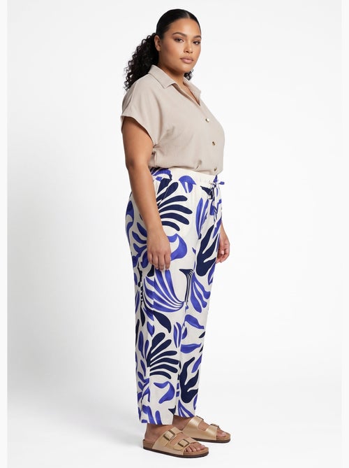 Pantalon large imprimé abstrait - AFIBEL - Kiabi Pantalon large imprimé abstrait - AFIBEL - Kiabi