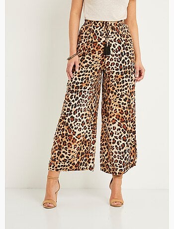 Pantalon large imprimé animalier - AFIBEL