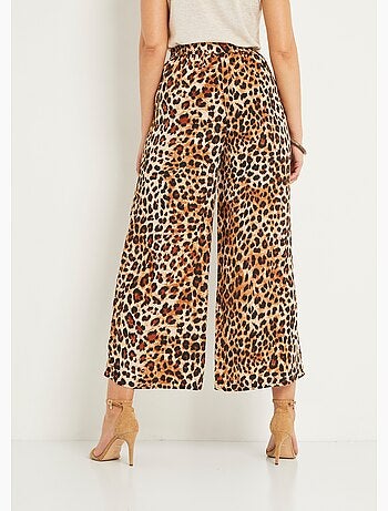 Pantalon large imprimé animalier - AFIBEL