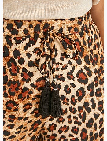 Pantalon large imprimé animalier - AFIBEL