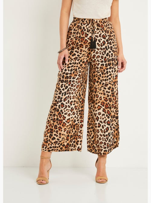 Pantalon large imprimé animalier - AFIBEL - Kiabi Pantalon large imprimé animalier - AFIBEL - Kiabi
