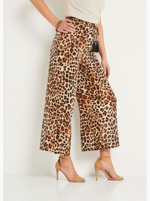 Pantalon large imprimé animalier - AFIBEL - Kiabi Pantalon large imprimé animalier - AFIBEL - Kiabi