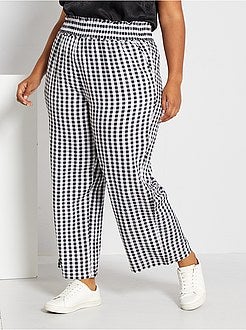 Pantalon large imprimé - Kiabi