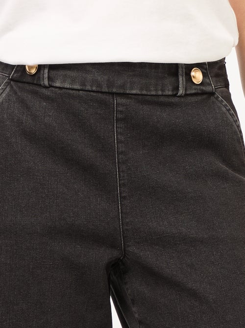 Pantalon large 'JDY' avec boutons décoratifs à la taille - Kiabi