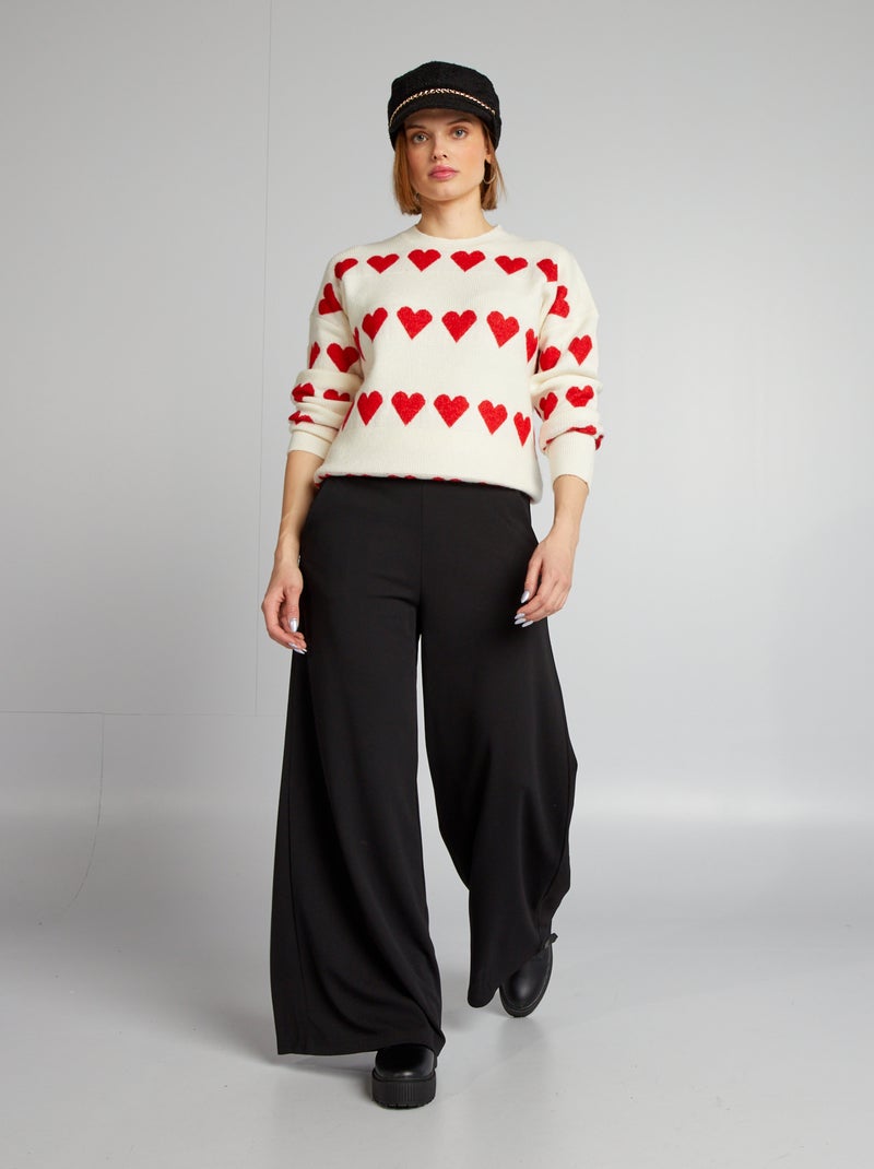 Pantalon large 'JDY' Noir - Kiabi