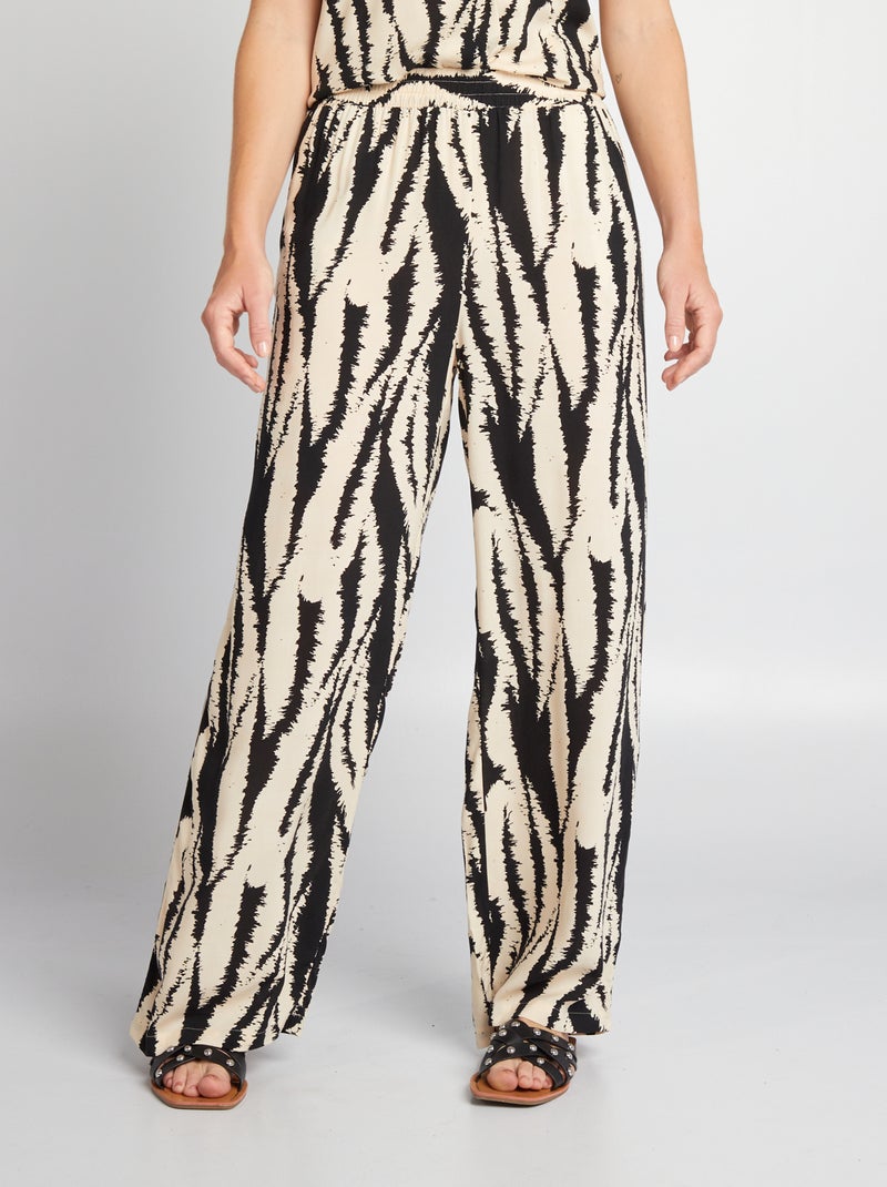 Pantalon large 'JDY' Noir - Kiabi