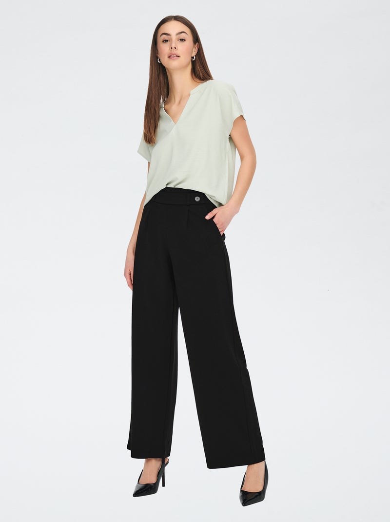 Pantalon large 'JDY' Noir - Kiabi