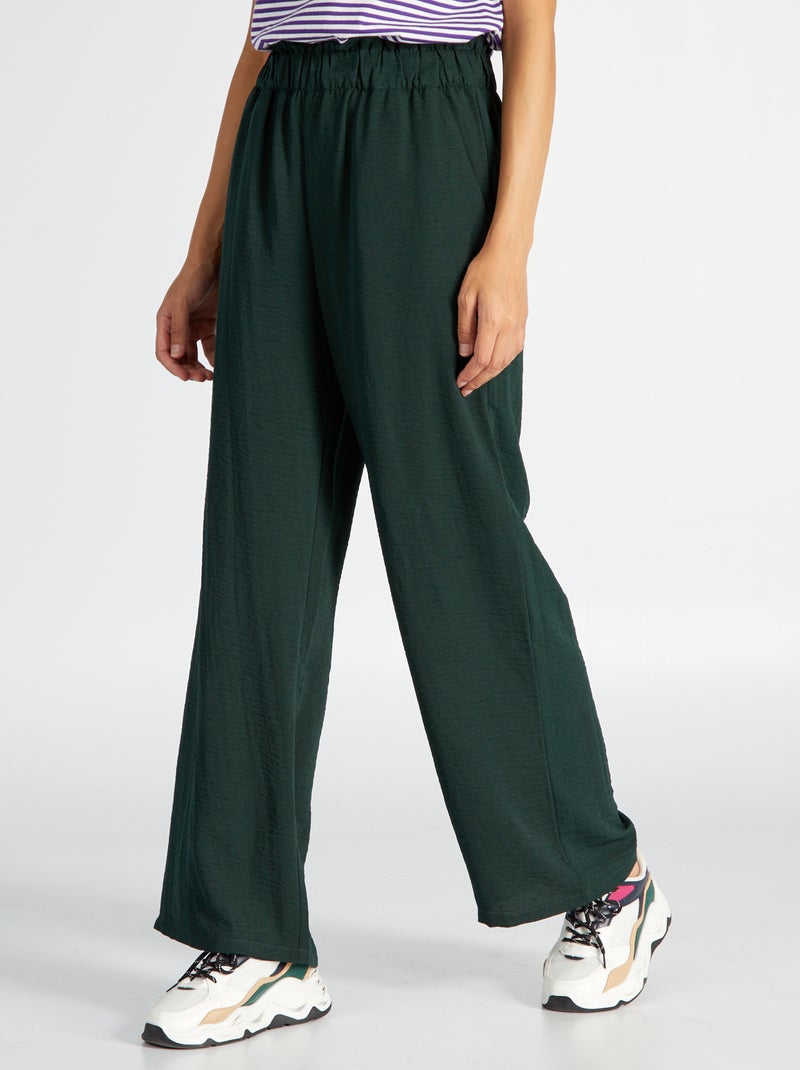 Pantalon large 'JDY' Vert sapin - Kiabi