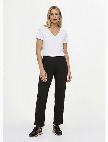 Pantalon large jersey cotelé, Essentiel - Afibel