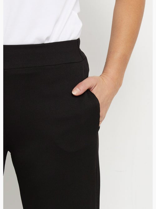 Pantalon large jersey cotelé, Essentiel - Afibel - Kiabi