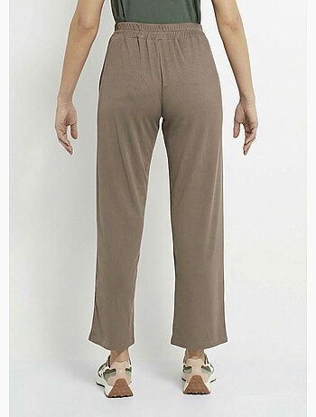 Pantalon large jersey cotelé, Essentiel - Afibel