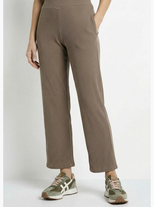 Pantalon large jersey cotelé, Essentiel - Afibel - Kiabi