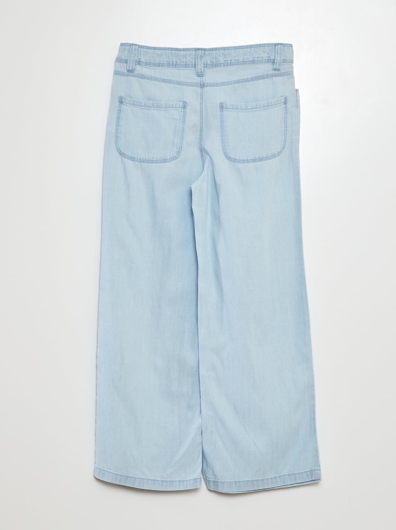 Pantalon large léger BLEU - Kiabi