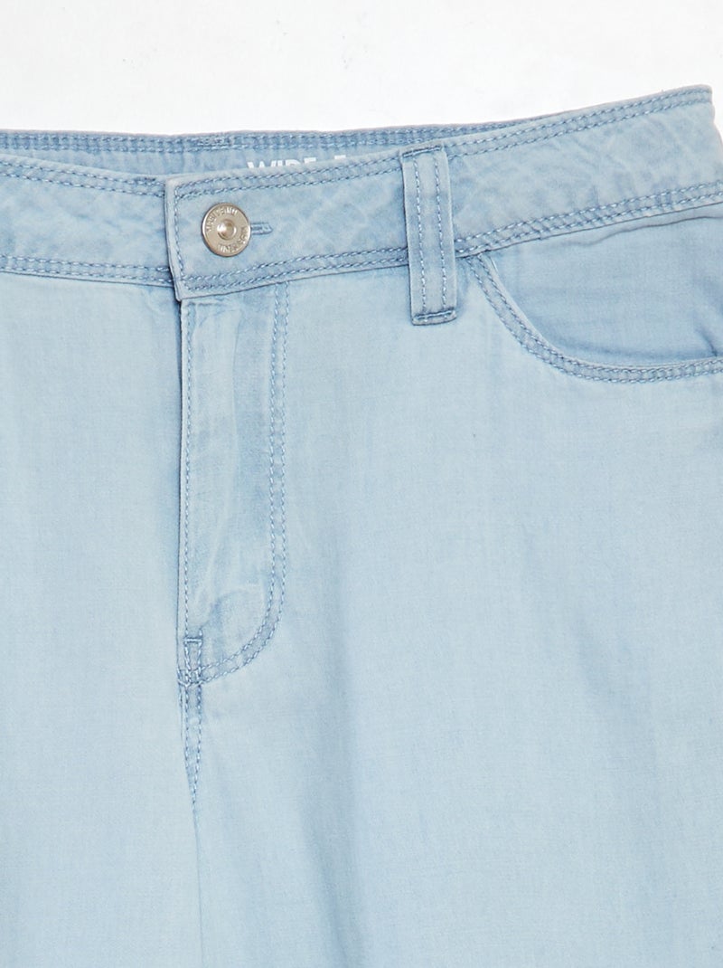 Pantalon large léger BLEU - Kiabi