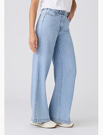 Pantalon large Lyocell Tencel(TM) et coton - Damart