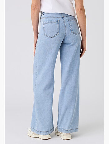 Pantalon large Lyocell Tencel(TM) et coton - Damart