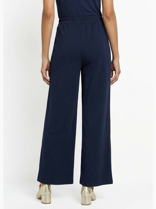 Pantalon large maille détail chic métal - Afibel - Kiabi