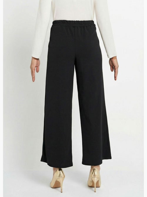 Pantalon large maille détail chic métal - Afibel - Kiabi