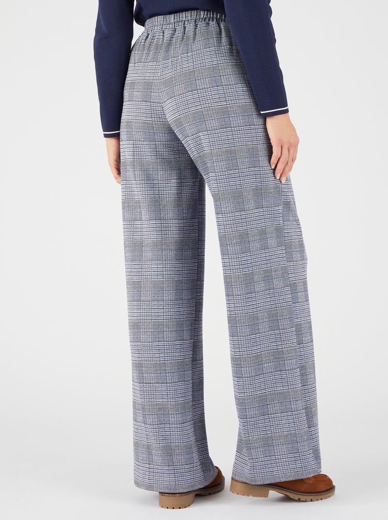 Pantalon large maille milano - Damart Bleu - Kiabi