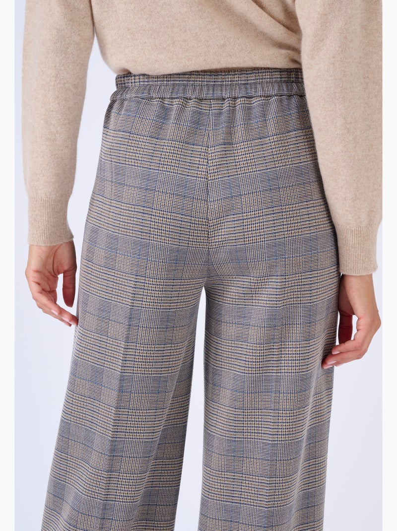 Pantalon large maille milano - Damart Marron - Kiabi