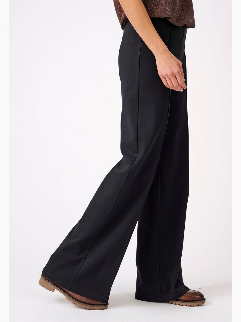 Pantalon large maille milano perfect fit by damart - damart Noir - Kiabi