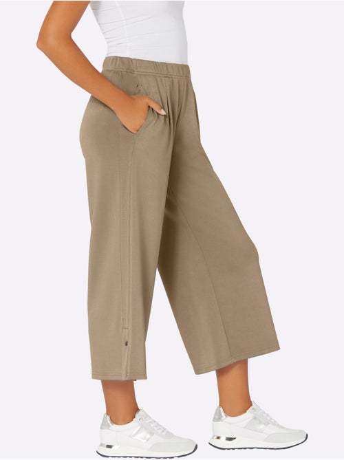 Pantalon Large Mélange De Modal Doux - Taille Standard - helline - Kiabi