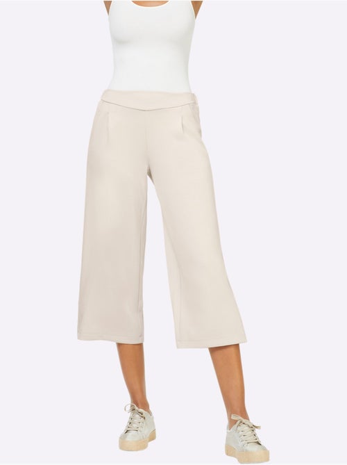 Pantalon Large Mélange De Modal Doux - Taille Standard - helline - Kiabi