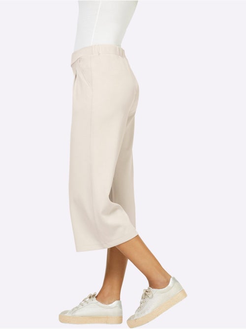 Pantalon Large Mélange De Modal Doux - Taille Standard - helline - Kiabi