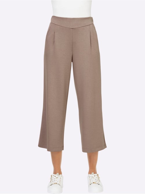 Pantalon Large Mélange De Modal Doux - Taille Standard - helline - Kiabi