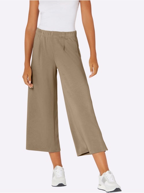 Pantalon Large Mélange De Modal Doux - Taille Standard - Helline - Kiabi Pantalon Large Mélange De Modal Doux - Taille Standard - Helline - Kiabi