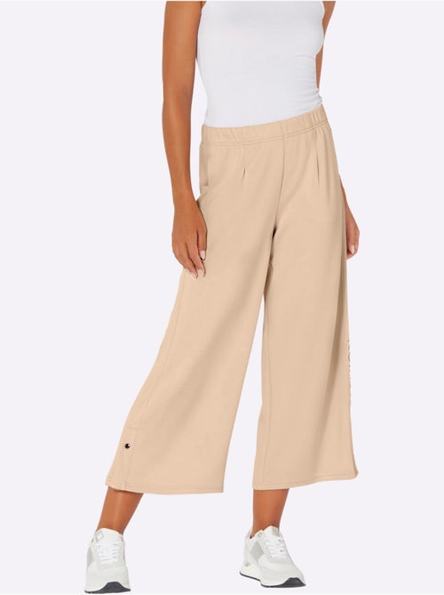 Pantalon Large Mélange De Modal Doux - Taille Standard - helline - Kiabi