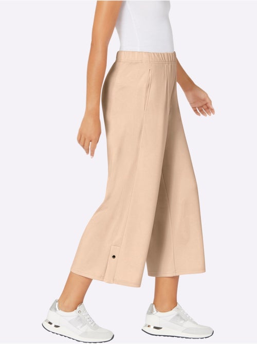 Pantalon Large Mélange De Modal Doux - Taille Standard - helline - Kiabi