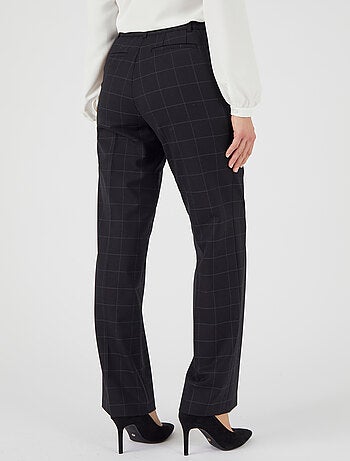 Pantalon large mélange laine bi-stretch 2 statures - Damart