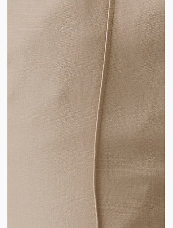 Pantalon large mélange lin - Damart