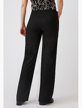 Pantalon large mélange lin - Damart