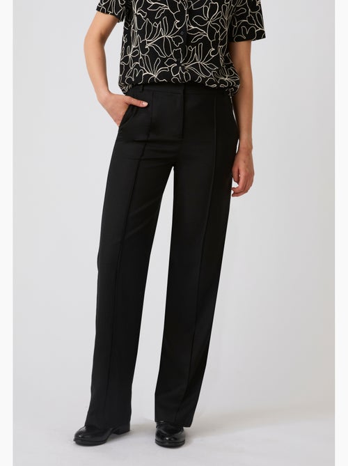 Pantalon large mélange lin - Damart - Kiabi Pantalon large mélange lin - Damart - Kiabi