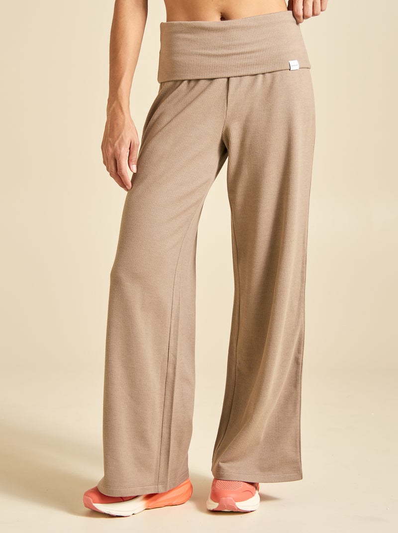Pantalon large multi-sport - (ekstract) Beige - Kiabi