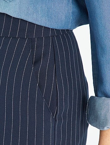 Lot De 2 Pantalons Style 'Mom' - Zara & Kiabi - Taille 36 - Bleu - Occasion Très Bon état