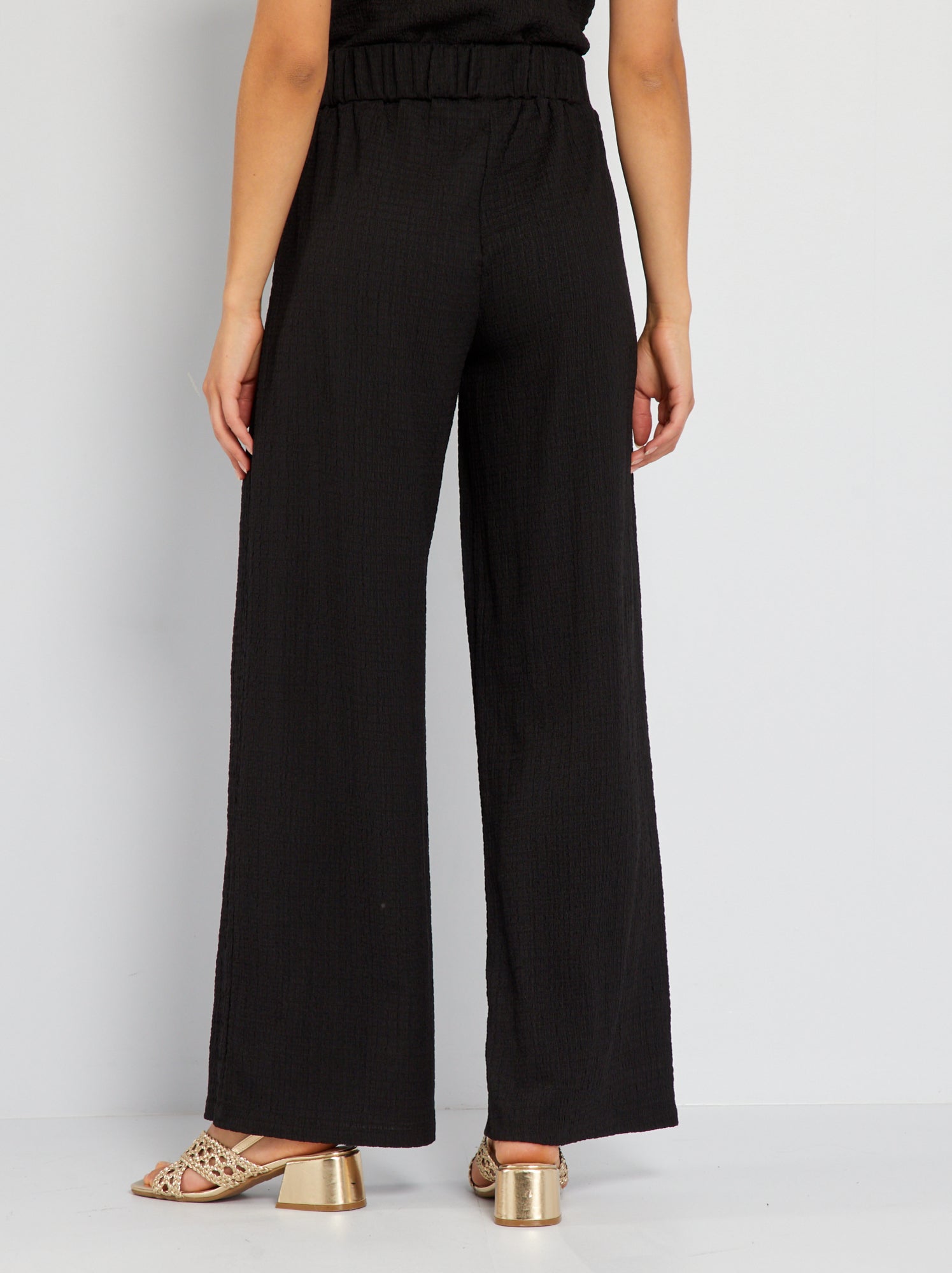 Pantalon Cargo Noir Kiabi Taille 42 Femme - Occasion En Très Bon état