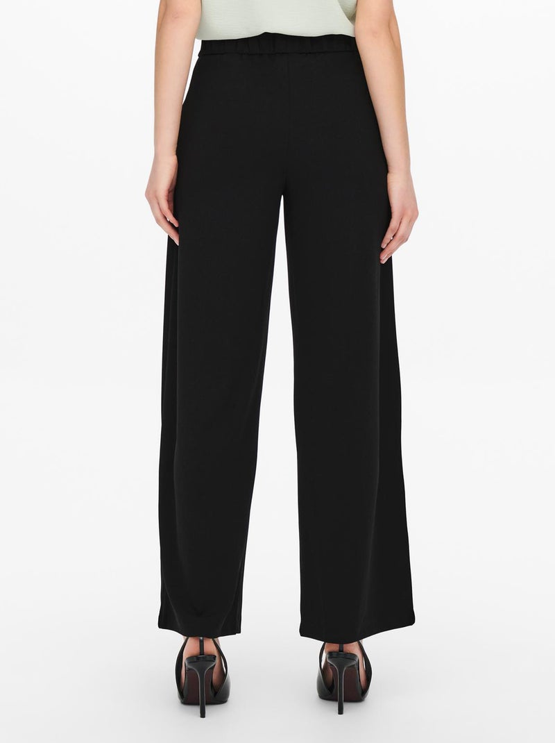 Pantalon large noir - Kiabi