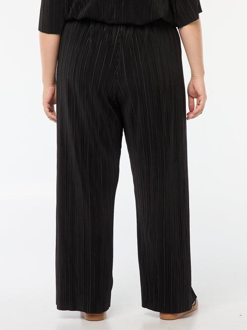 Pantalon large 'Only Carmakoma' en maille plissée - Kiabi