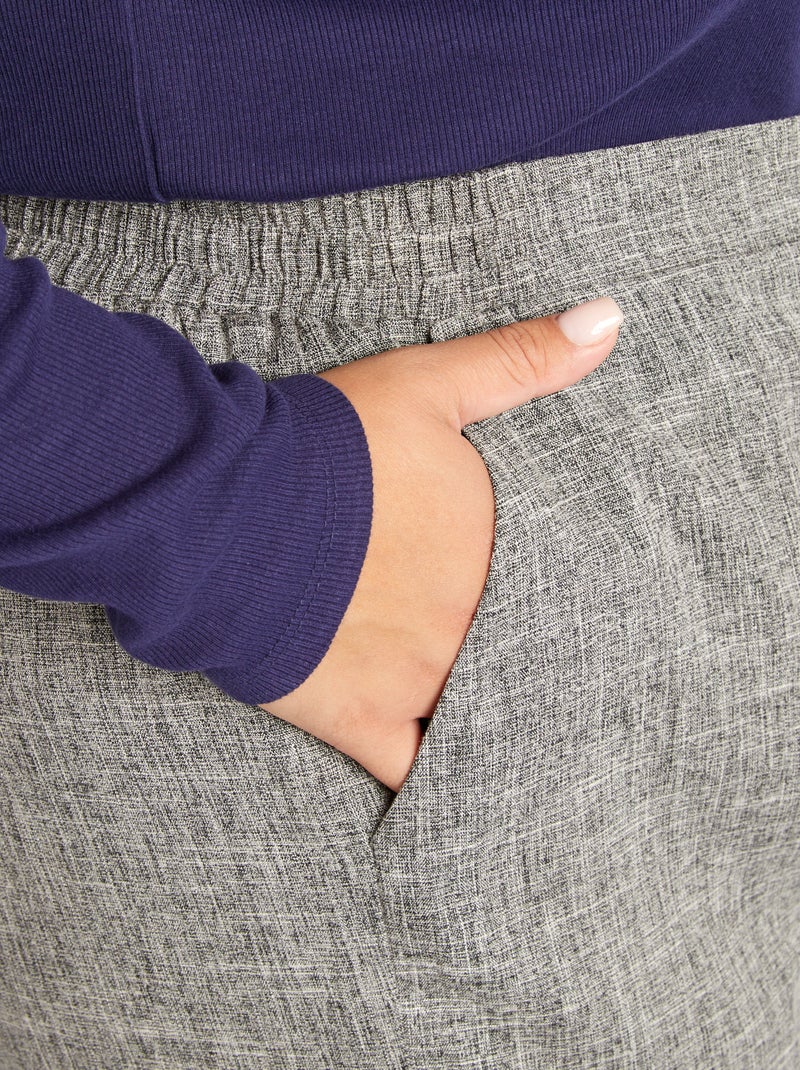 Pantalon large 'Only Carmakoma' Gris - Kiabi