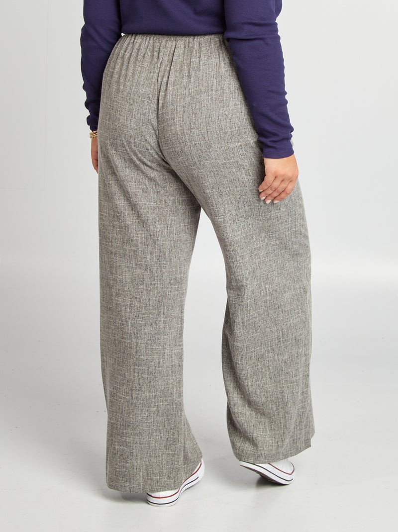 Pantalon large 'Only Carmakoma' Gris - Kiabi