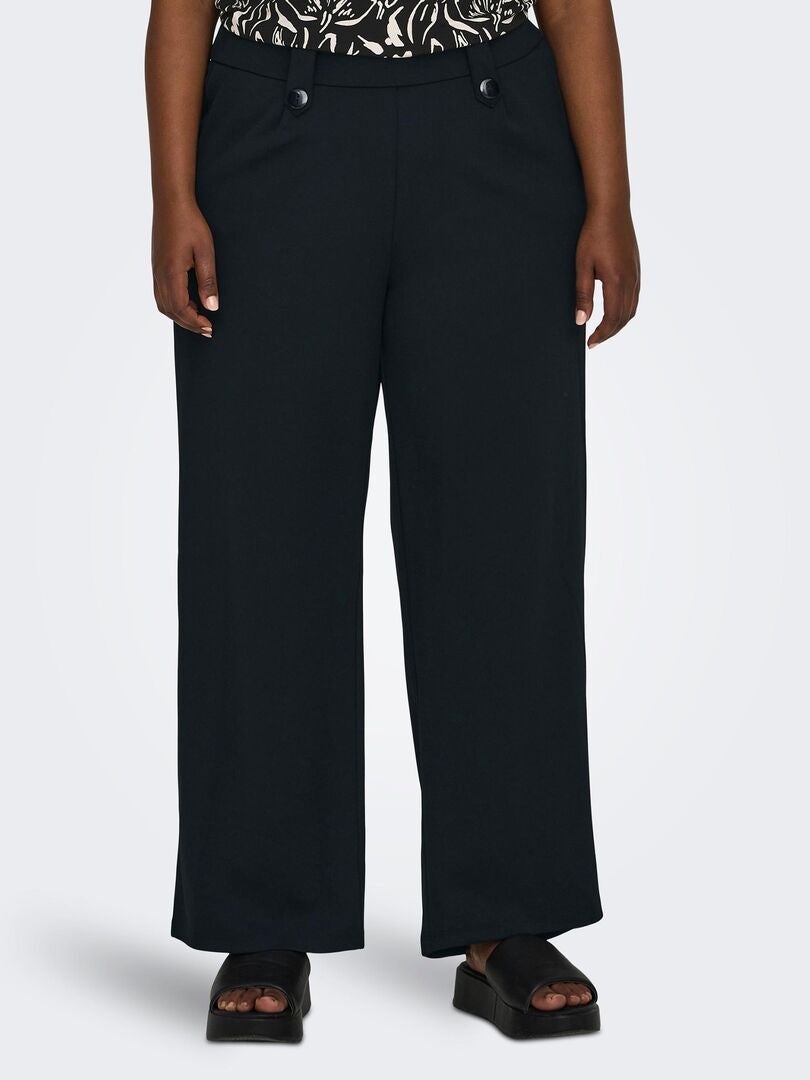 Pantalon large 'Only Carmakoma' noir - Kiabi