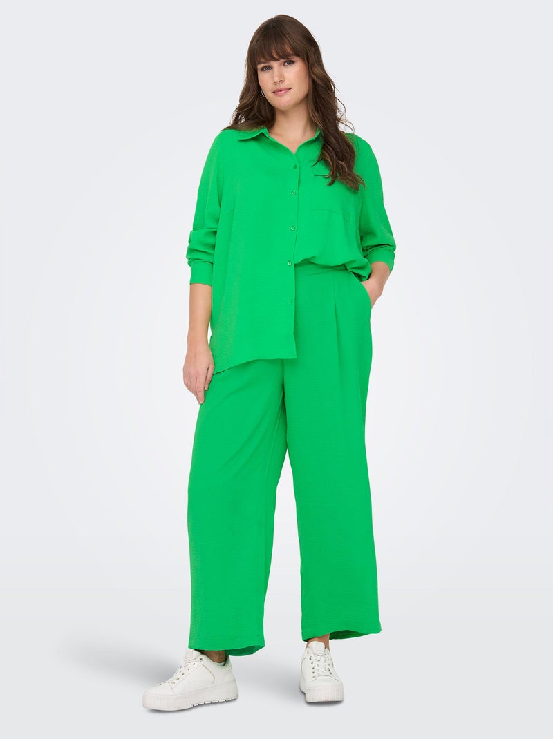 Pantalon large 'Only Carmakoma' Vert - Kiabi