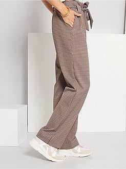 Pantalon large pied de puce - Kiabi