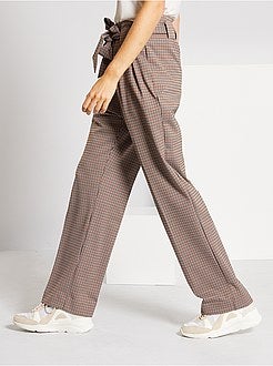 Pantalon large pied de puce - Kiabi