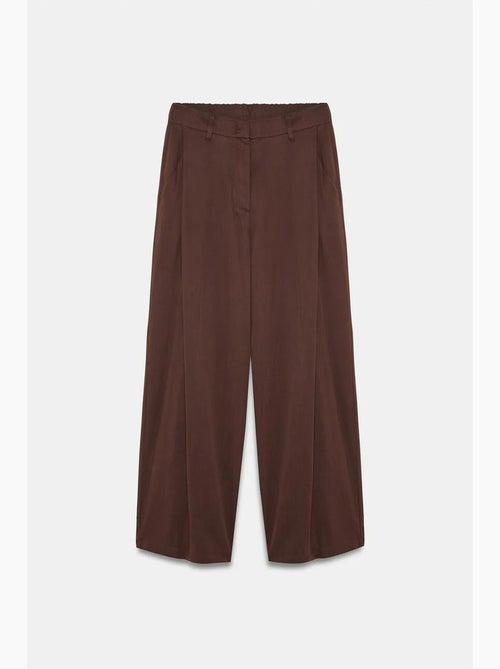 Pantalon large plissé dilvin - Kiabi